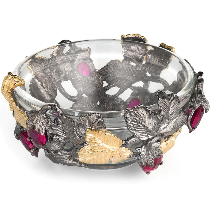 Strawberry jam socket with silver and rubies